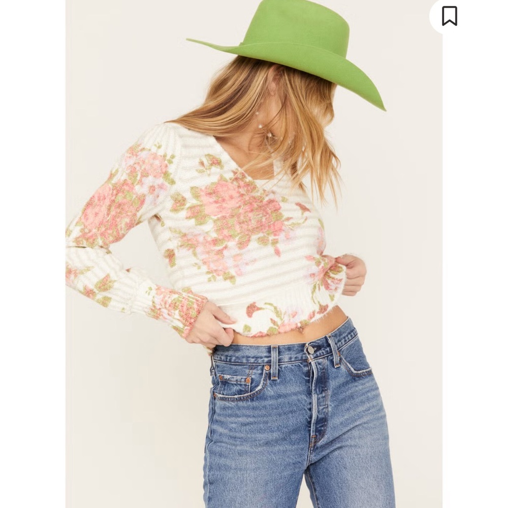 Free People Bed of Roses Sweater - Picture 5 of 8